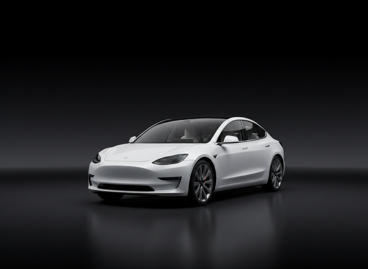 Tesla Model 3 blanche